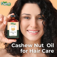 ORGANIC ZING Organic Zing Cashew Nut (Anacardium Occidentale) Oil | Pure & Natural Carrier Oil for Skincare, Hair Care and Massage - 30ml/1.01fl oz