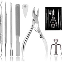 oosofitt Toenail Clippers Set 7Pcs, Staineless Steel Ingrown Toenail Tool Kit, Professional Toe Nail Nippers Set for Ingrown & Thick Nail, Surgery Grade Manicure Pedicure Tool By OosoFitt