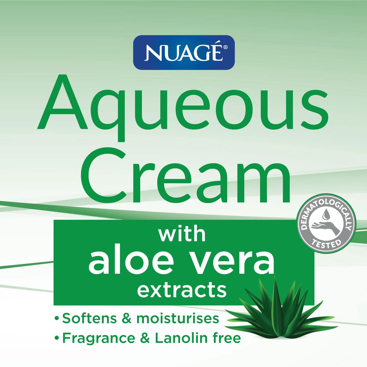 Nuage Aqueous Cream With Added Aloe Vera, 350Ml