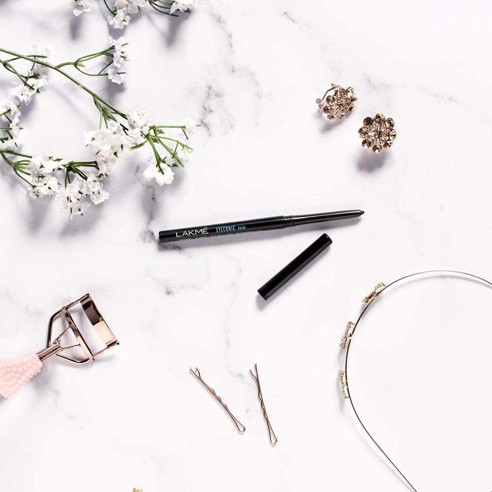 2 X Lakme Eyeconic Kajal Twin Pack, Black, 0.35g - India