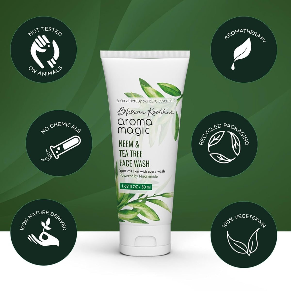 Aroma Magic Neem and Tea Tree Face Wash, 100ml
