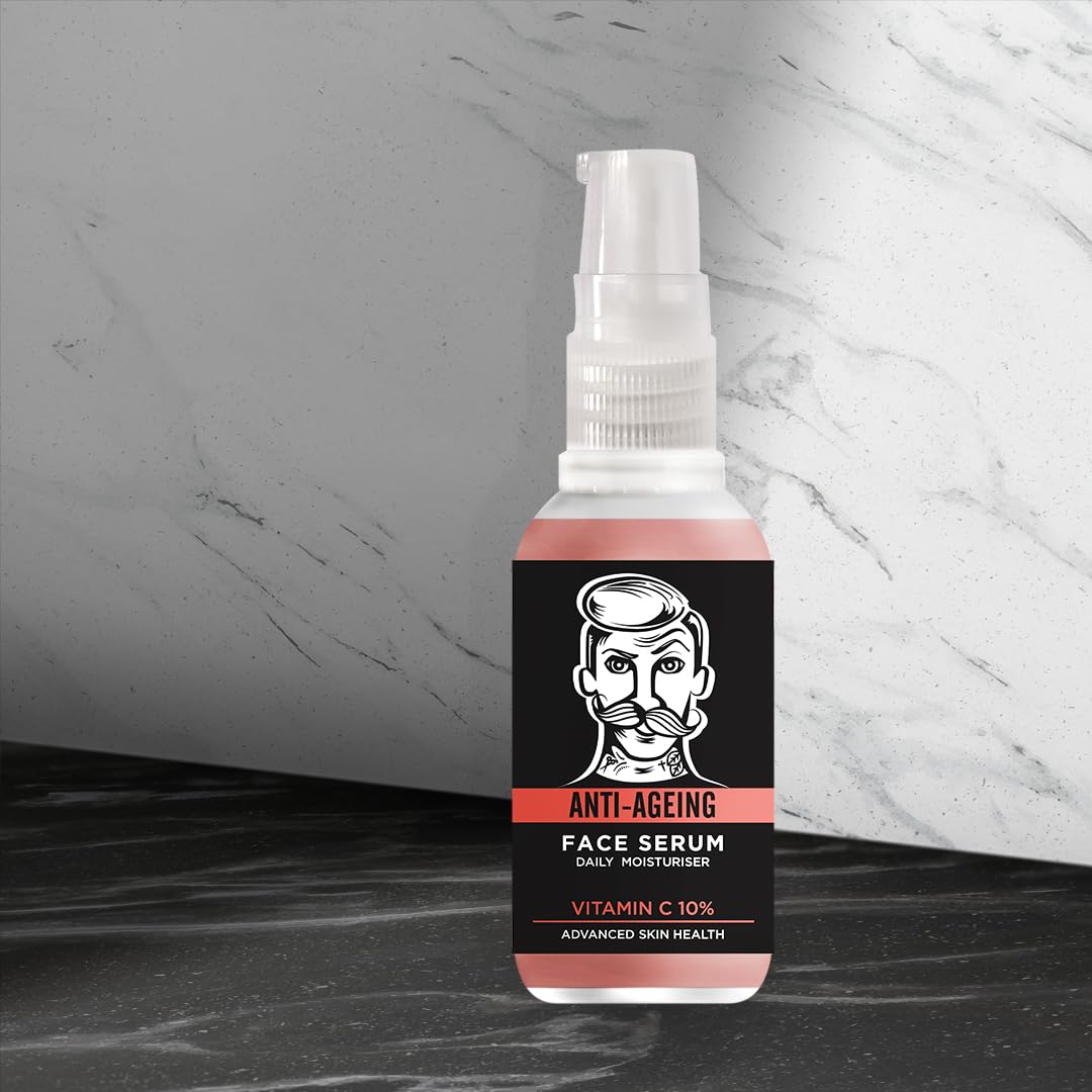 BARBER PRO Anti-aging Face Serum For Men 30 ml | Mens Face Cream | Face Moisturiser & Antioxidant | Mens Skincare