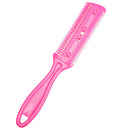 UNVOJL Hot Pink Hair Cutter Comb Hair Razor Comb Hair Thinner Comb Double Sided Hair Styling Razor Comb