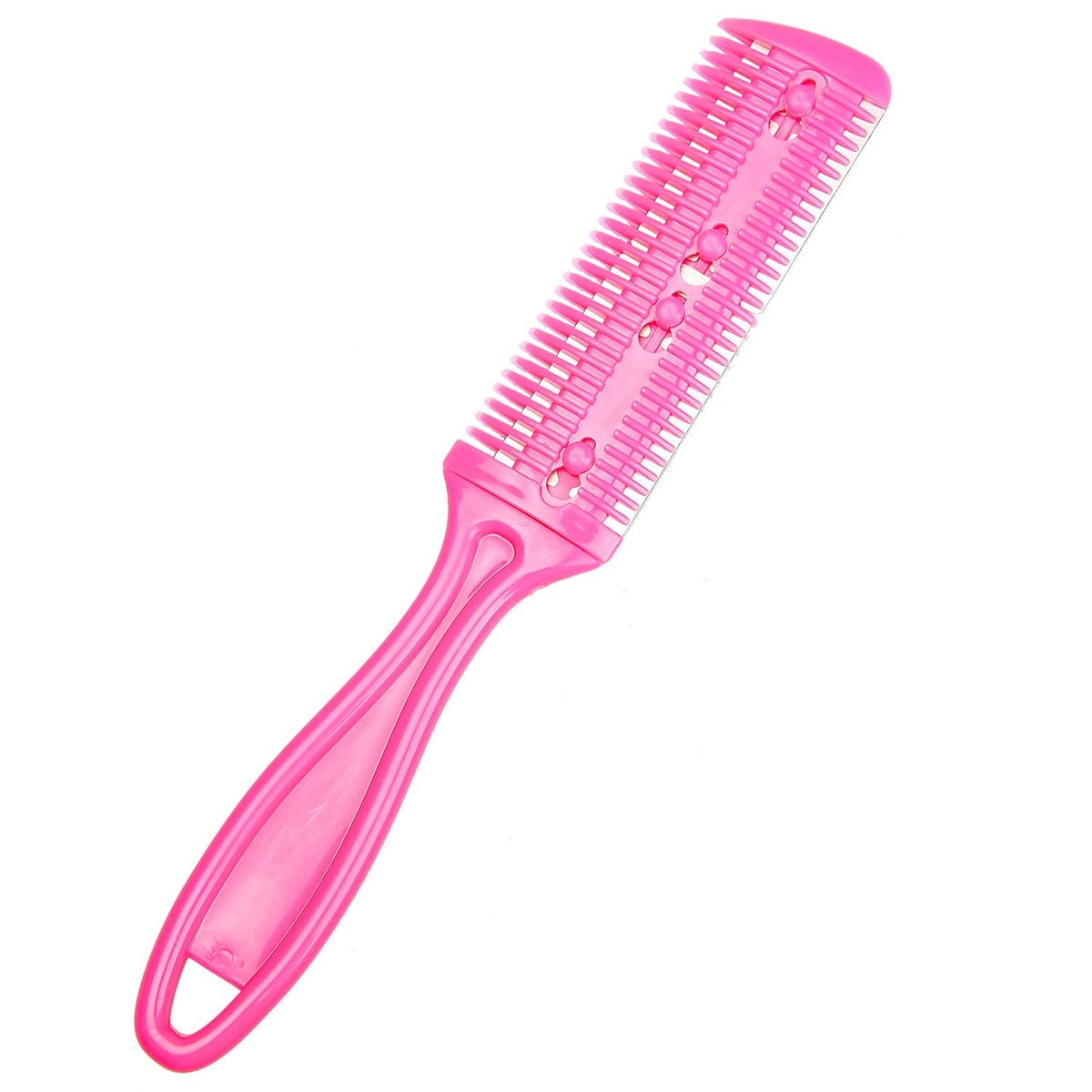 UNVOJL Hot Pink Hair Cutter Comb Hair Razor Comb Hair Thinner Comb Double Sided Hair Styling Razor Comb