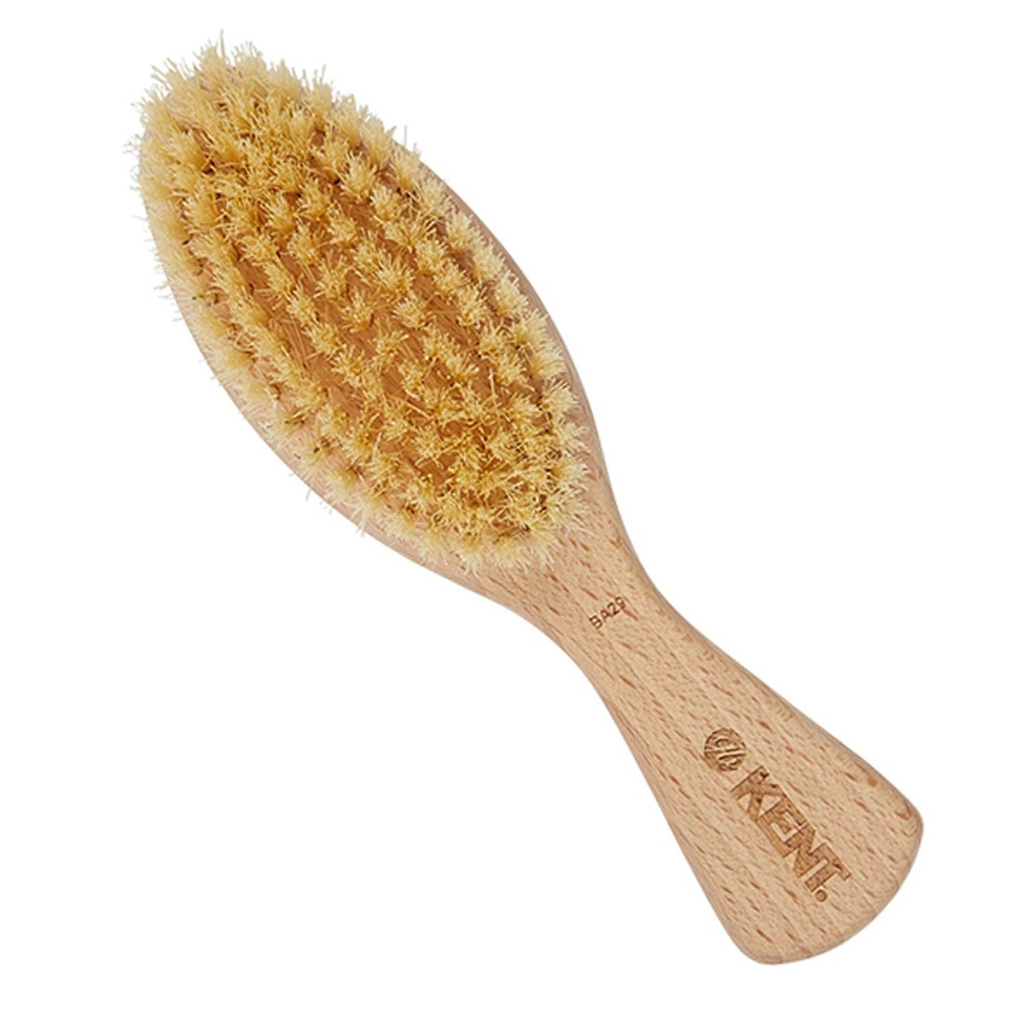KENT Kent Baby Soft Bristle Beechwood Brush with Canvas Travel Pouch - BA29