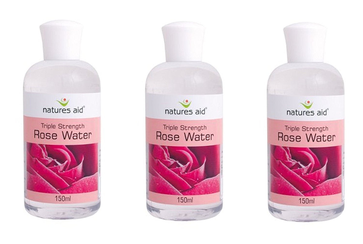(3 PACK) - Natures Aid - Rosewater (Triple) | 150ml | 3 PACK BUNDLE