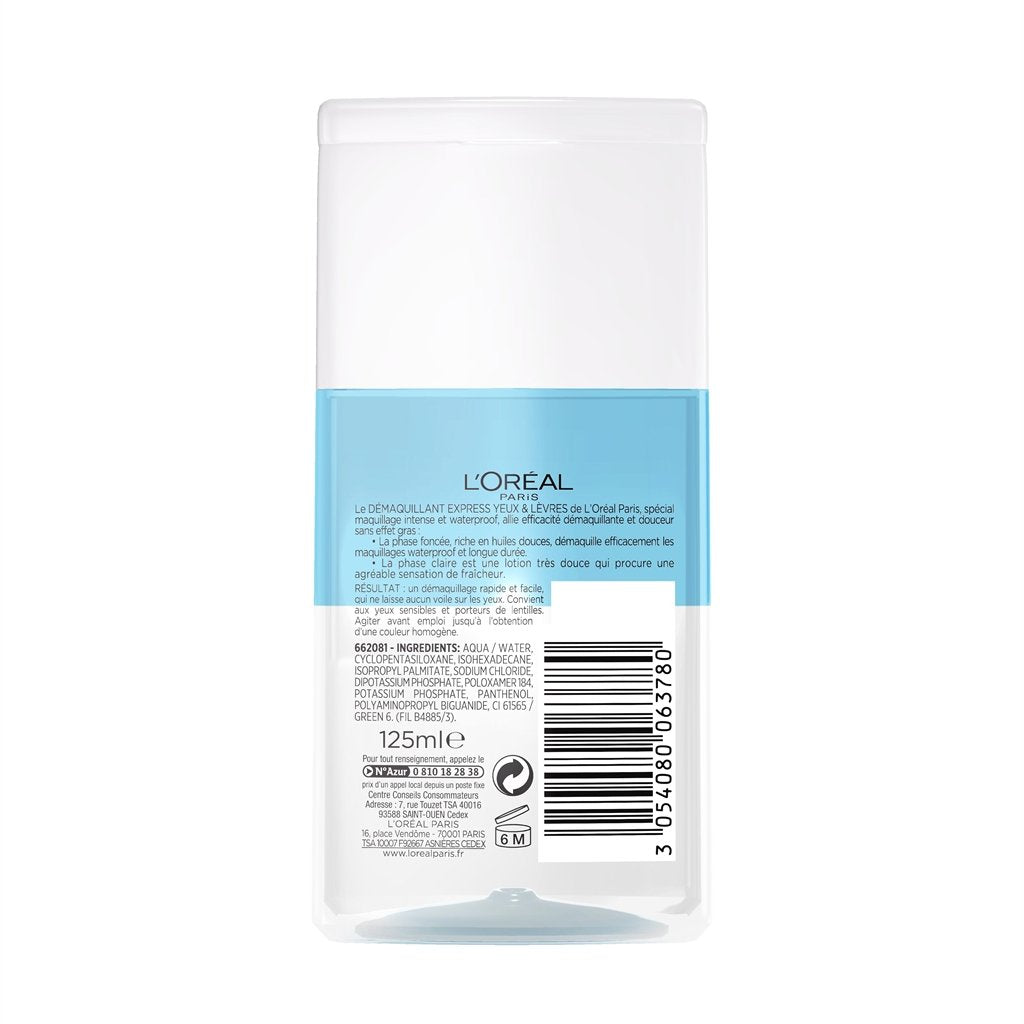 L'Oreal Paris Gentle Eye & Lip Makeup Remover Waterproof 125 ml