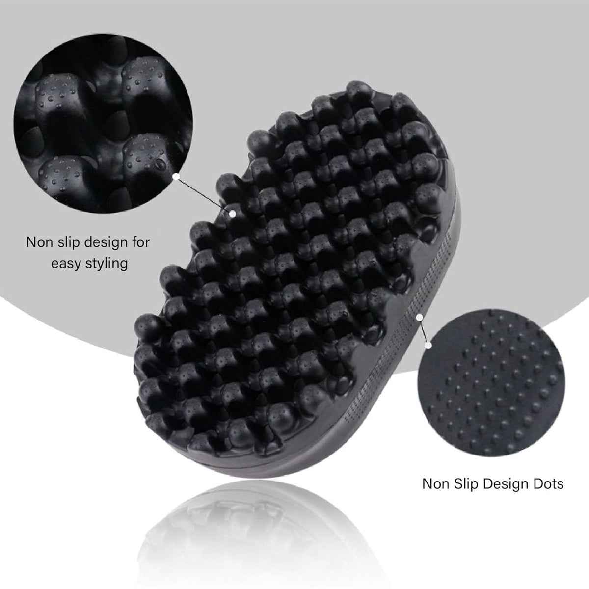 ARROMI 2 PCS Twist King, Hair Sponge for Curls, Black Styling Brushes for Afro and Curly Hair, Professional Twist Styler Set, Perfect for Home and Salon Use, Includes Large and Small Sizes