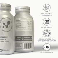 Cell Evolution Reset, Sleep Aid Supplement, Magnesium Bisglycinate, Inositol, Pantothenic Acid, Zinc and Vitamin B6, Sleep Supplements for Adults, Deep Sleep, Sleeping Tablets, 120 Capsules