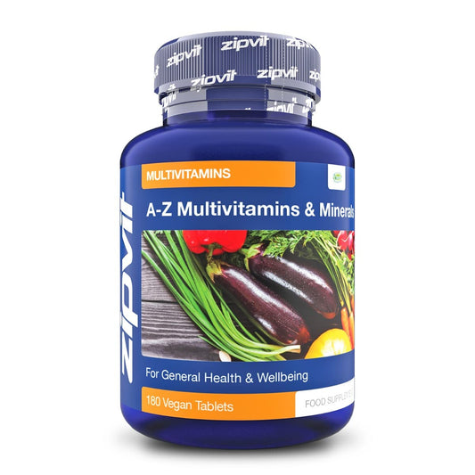 Multivitamin Tablets - Vegan Multivitamin for Women & Men - 180 Tablets - 6 Months Supply - with 25 Essential Active Vitamins & Minerals. Supports Bone Health and Your Immune System. UK Supplier