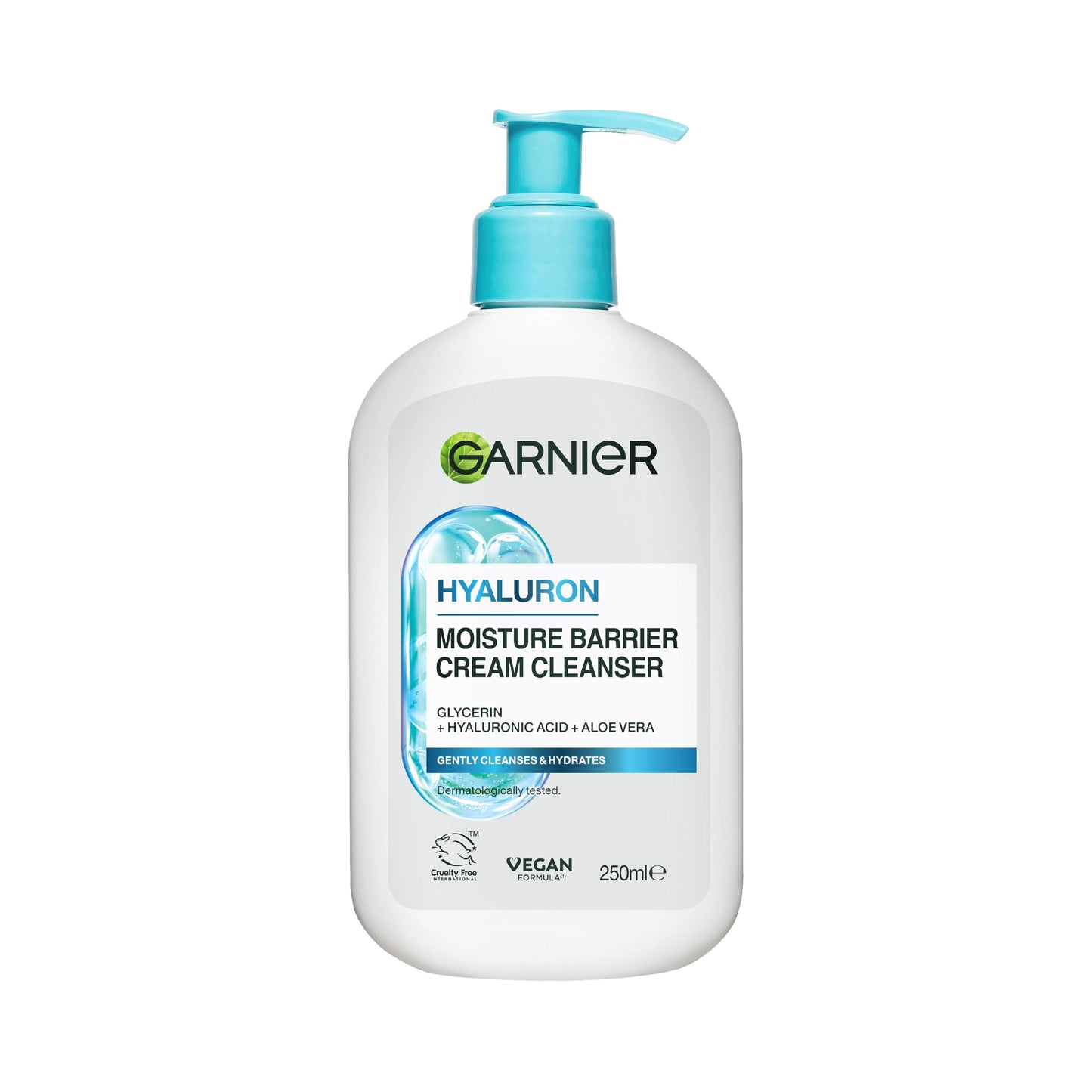 Garnier Hyaluron Barrier Protect Cream Cleanser, Removes Make-up, 250ml
