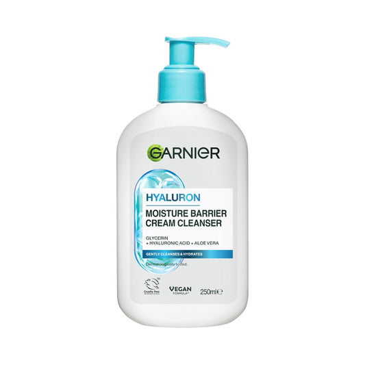 Garnier Hyaluron Barrier Protect Cream Cleanser, Removes Make-up, 250ml