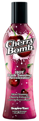 Supre Tan Cherry Bomb Hot Dark Tanning Maximiser with Skin Firming Cherry Extracts 235ml