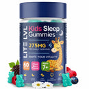 LITE LVL Kids Sleep Gummies Age 7+ | Calm & Relax Bedtime Gummies | Gentle Sleep Support with Camomile & Lemon Balm | Melatonin Free Formula | Mixed Berry Flavour | 60 Days Supply | LightLevel Kids