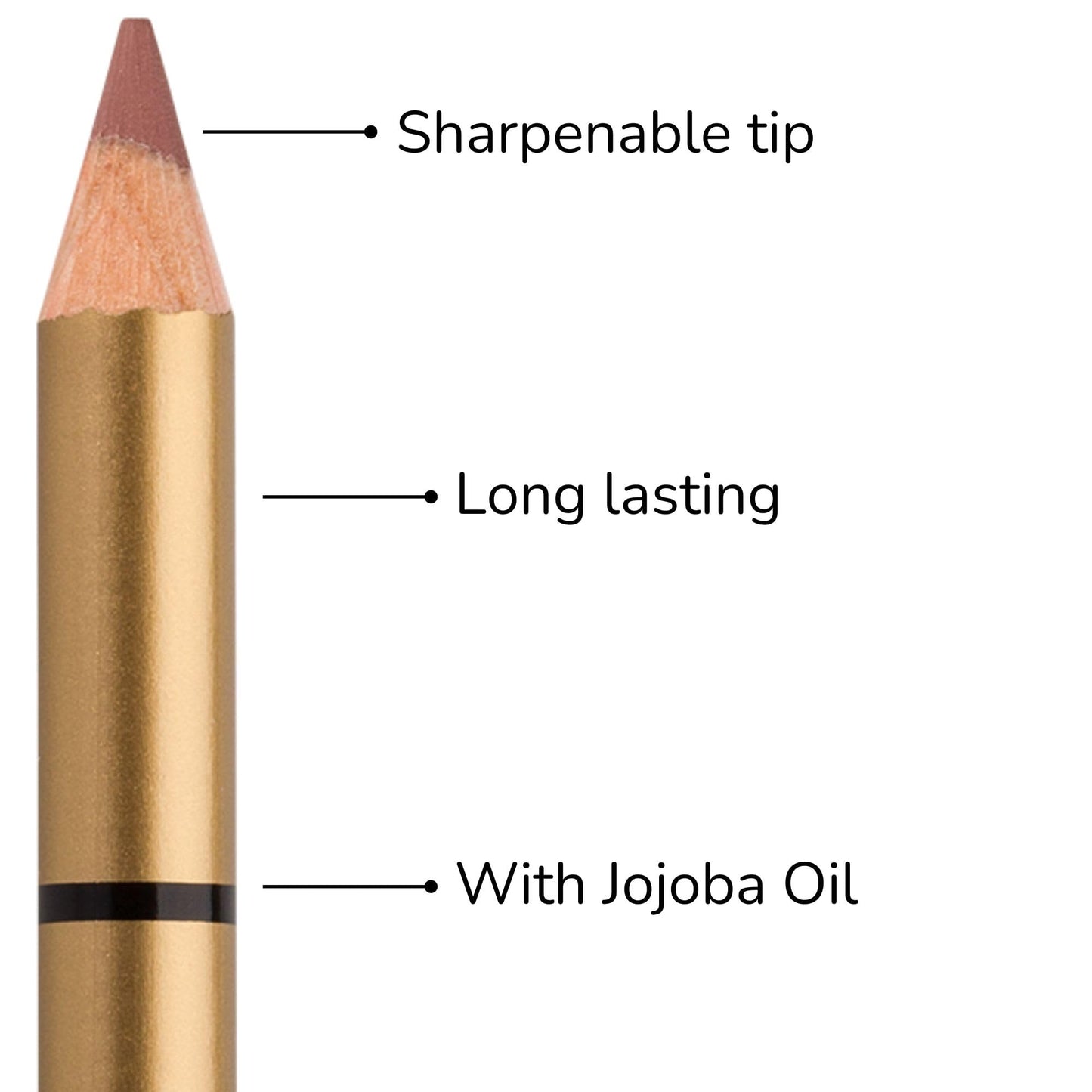 IMPALA | Brooklin Waterproof Lipliner Color Pink Brown 206 | Permanent lip profiler | Water resistant lipstick | Long-term lipliner
