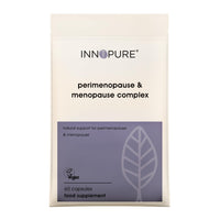 INNOPURE Perimenopause & Menopause Supplements (2 Month Supply) All-in-One Complex with Natural Plant Estrogens - Easy to Swallow Capsules, UK Made (Packaging May Vary)