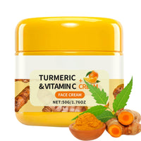 IZBEAUVO Turmeric & Victamin C Cream for Face & Body - Natural Turmeric Skin Brightening Lotion - Cleanses Skin, Evens Tone, Fades Scars, Sun Damage, & Age Spots - Pure Turmeric Cream with Vitamin C