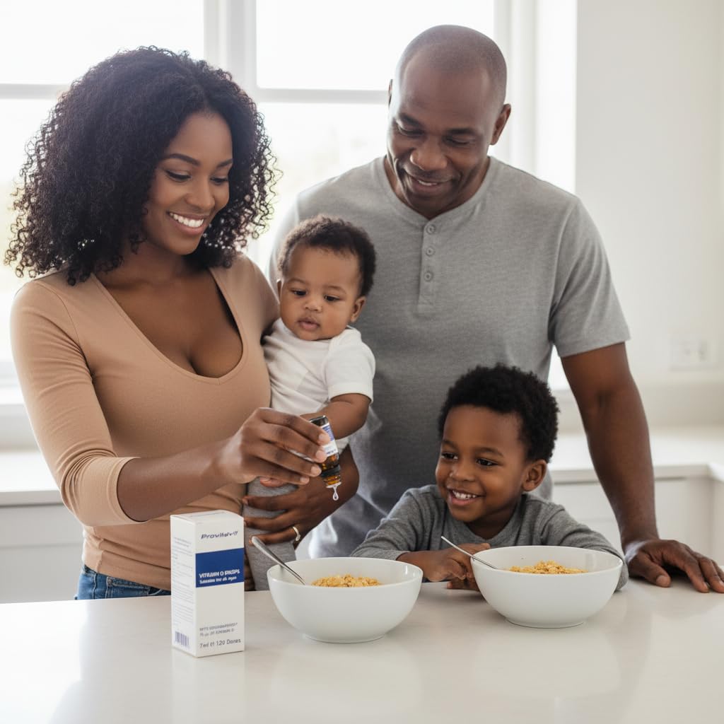Provitavit Vitamin D Drops - NHS Recommended Level of Vitamin D - 10 microgram (400IU) – Babies, Children and Adults - Supports Healthy Bones, Teeth and Immune System. Sugar Free, Vegetarian, Halal, UK Made.