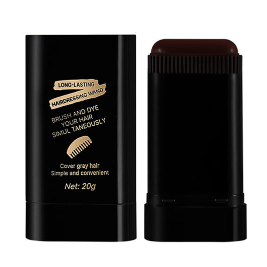 Shengqialun Hair Color Stick, Hair Dye Comb Brown, Grey Root Touch Up Stick With Comb, Smudge-Proof White Hair Coverage For On-The-Go Use, Non-Clumping Root Concealer For Men Women
