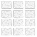 Pongnas 12Pcs DIY Under Eye Patches Molds, Safe Healthy Natural Reusable Transparent Eye Mask Patch Tray Plate