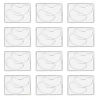 Pongnas 12Pcs DIY Under Eye Patches Molds, Safe Healthy Natural Reusable Transparent Eye Mask Patch Tray Plate