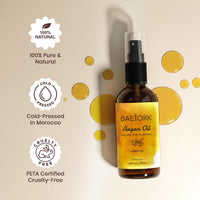 BAEYORK Baeyork 100% Moroccan Pure Natural Argan Oil for Face & Body 100ml (3.4 fl. oz) – Rich in Vitamin E for Healthy Skin, Hair & Nails.