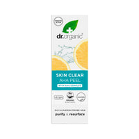 Dr. Organic Dr Organic - Skin Clear AHA Peel with Fruit Acids - Women's & Men's Skincare - Oil & Blemish Control, Pore Reducing & Clearer Skin - Vegan, Cruelty, Paraben & SLS Free - 30ml - 1 Pack