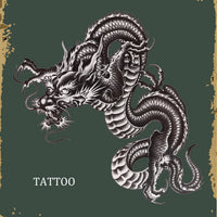 ULTNICE Large Large Temporary Arm Tattoo Stickers Waterproof Dragon Sleeve Transfers for Men Women Scar Cover Body Art 21X15cm