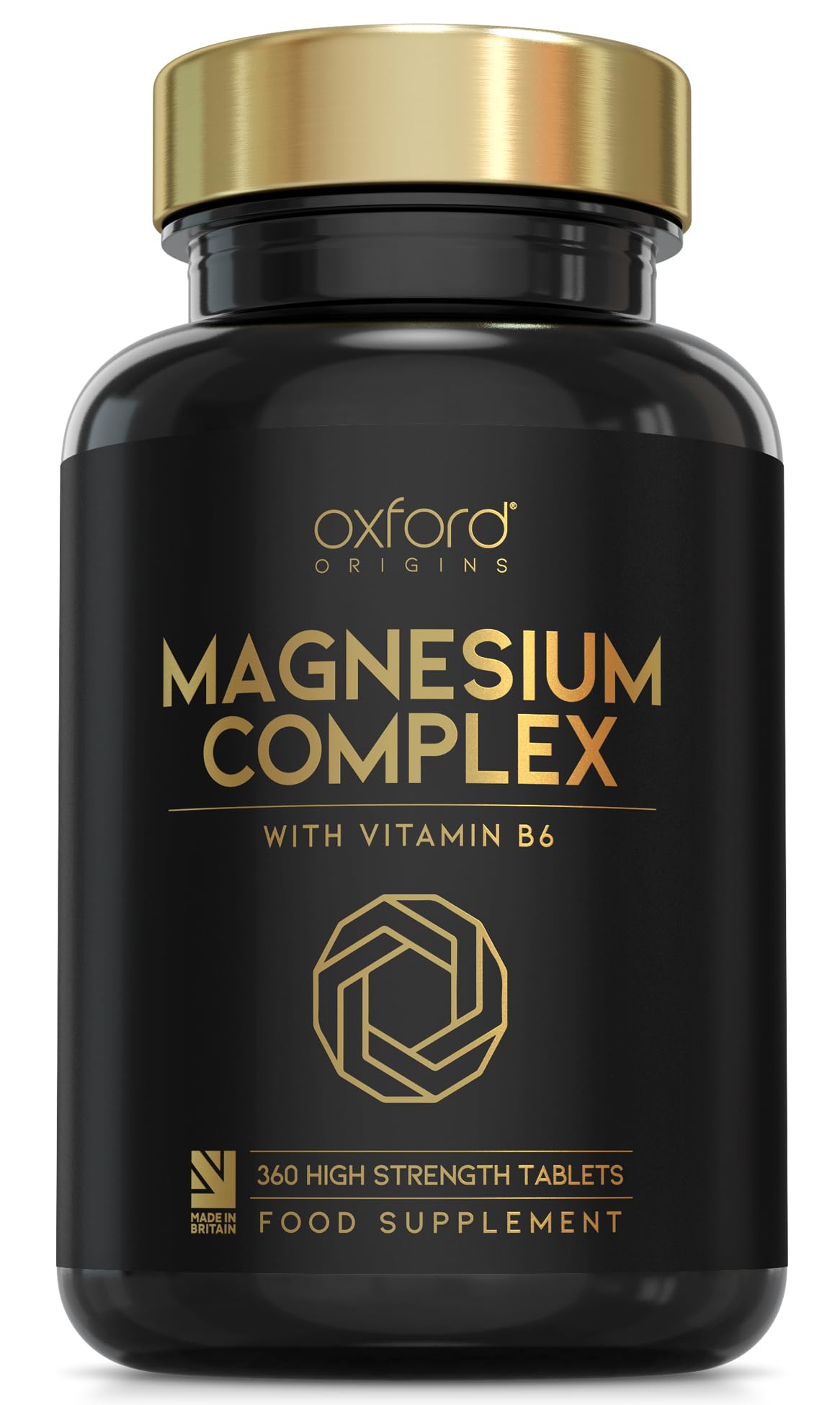 Oxford Organics Advanced Vegan Magnesium Tablets | Magnesium Supplements for Restless Leg Syndrome Relief, Leg Cramps & Calm Sleep | Magnesium Citrate, Oxide & Vitamin B6 | UK Made Magnesium Supplement (360 Tablets)