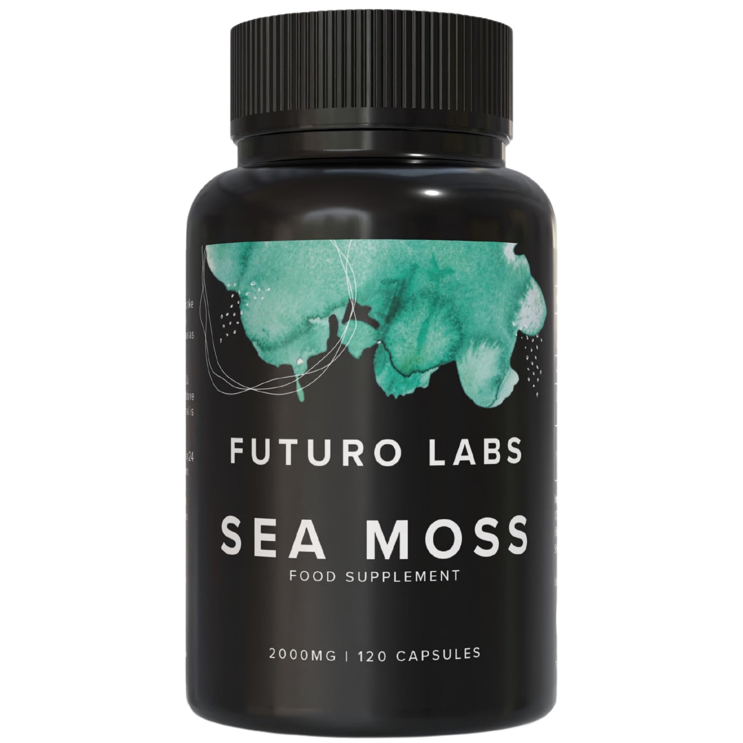 Futuro Labs Sea Moss Capsules by FUTURO LABS - 2000mg Raw Sea Moss [15:1 Extract] - Organic Irish Sea Moss Supplement | Vegan, Non-GMO, Gluten Free | 120 Capsules, 60 Servings