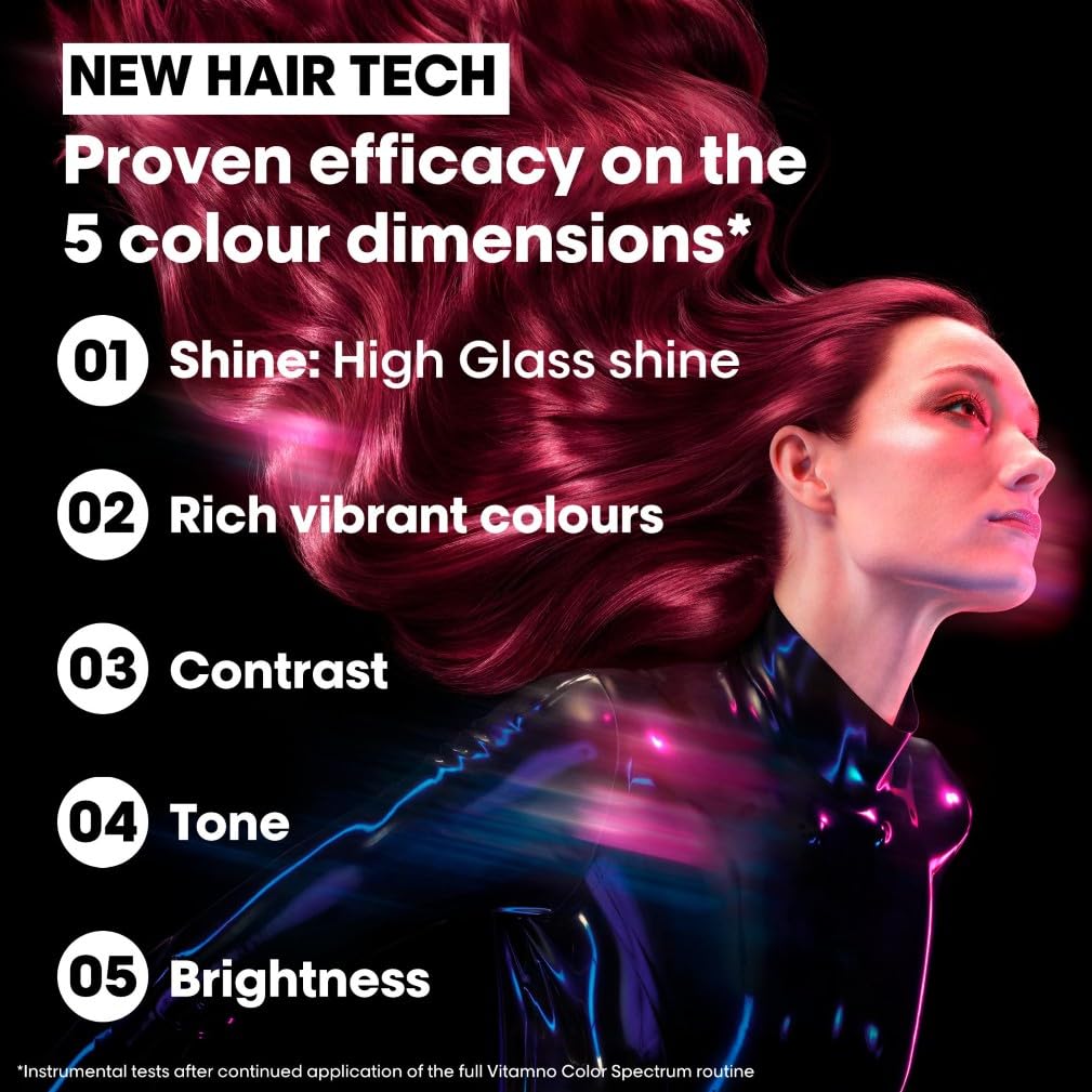 L'Oréal Professionnel Paris L'Oréal Professionnel Vitamino Color Spectrum Maske, Professionelle Haarmaske für strahlende Farbbrillanz, Glass Hair Effekt für intensive Geschmeidigkeit & Stärkung, 250ml