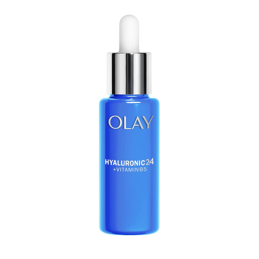 Olay Hyaluronic 24 + Vitamin B5 Ultra Hydrating Day Serum With Hyaluronic Acid, Vitamin B5 & Niacinamide For Smoother and Healthier Looking Skin, ml