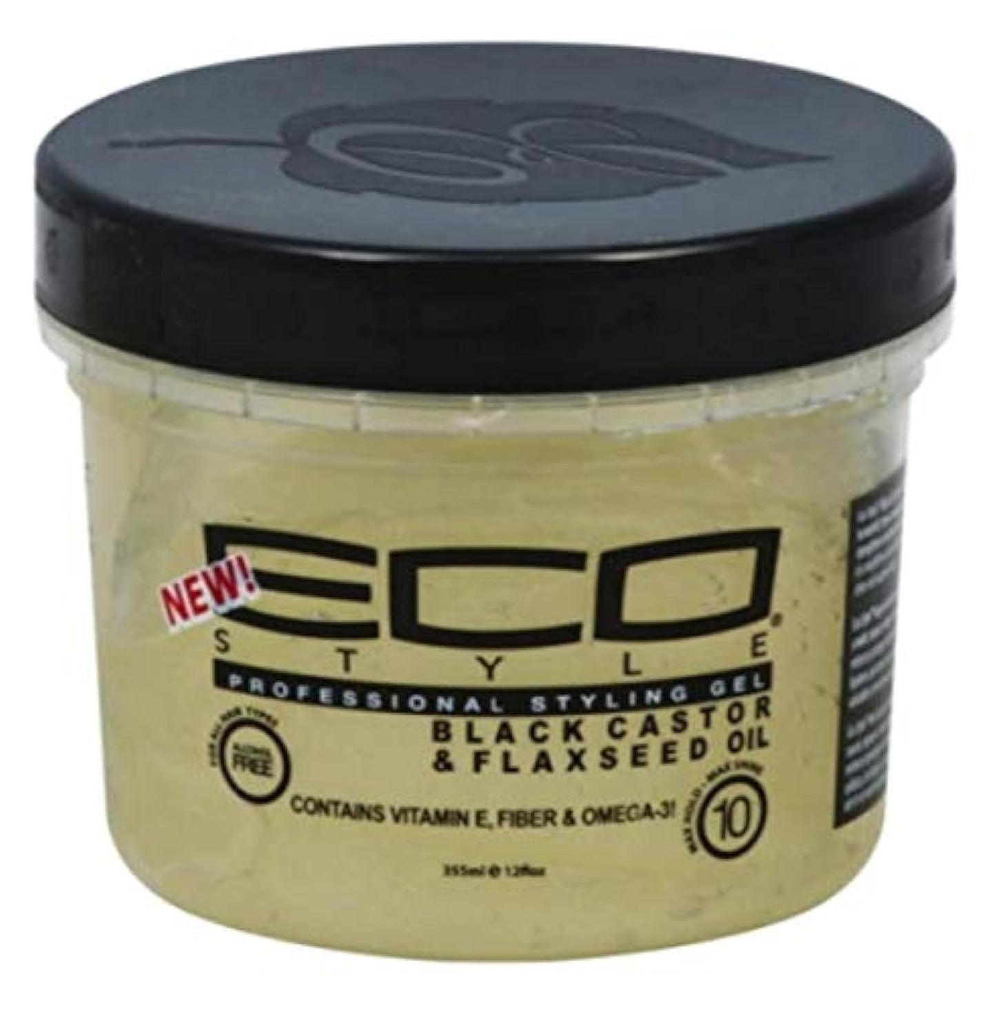 Eco Style Black Castor & Flaxseed Oil Styling Gel 12 oz