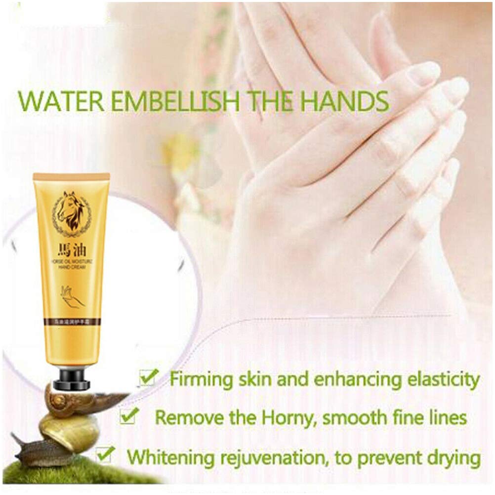 Merkts Horse oil hand cream, anti-aging moisturizing whitening lotion, horse oil dry foot cream, 30ml winter anti-drying moisturizing nourishment