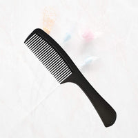 TONGTLETECH Hair Comb - a Professional Black Carbon Fibre Detangling Hair Comb by Tongtletech, Barber Comb Hairdressing Hair Styling Comb Heat Resistant Anti-static Handgrip Comb for Long, Wet or Curly Hair Comb
