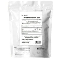 UKHealthHouse Ferrous Fumarate Iron Tablets 14mg Blood Cells Energy Anaemia Tiredness Pregnancy High Strength General Health & Well Being Supplement Vegan (90)