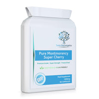 swiss bioenergetics Pure Montmorency Super Cherry 1500mg 90 Capsules - High Strength Freeze Dried - 100% Natural High Strength Freeze Dried Montmorency Cherries with No Additives - Manufactured in The UK