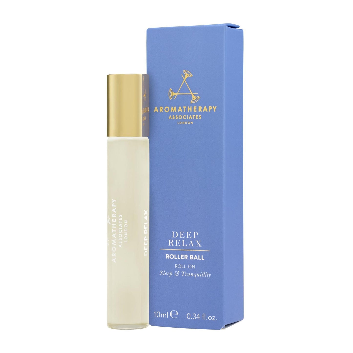 AROMATHERAPY ASSOCIATES Aromatherapy Associates Deep Relax Roller Ball 10ml - 100% Natural, London Hand Crafted Roll On - Relaxing Vetivert, Calming Camomile & Grounding Sandalwood