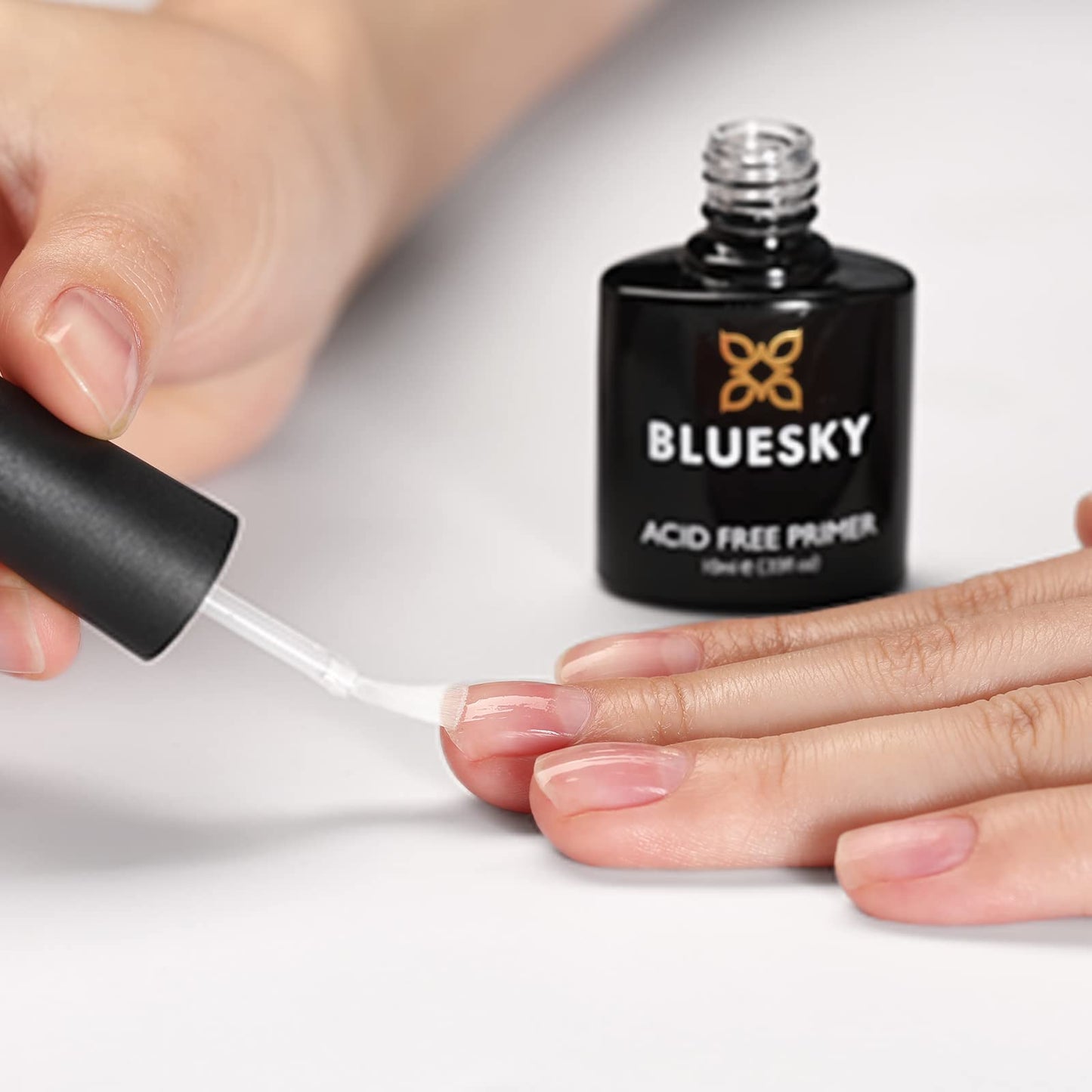 BLUESKY Bluesky Nail Primer For Gel Nails, Acid Free Gel Nail Prep Bonder, Strong Gel Polish Adhesion, Prevents Gel Nail Polish Lifting & Peeling, 10ml