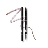 Mii Cosmetics Beautifying Brow Wand, Eyebrow Pencil, 3 in 1 Eyebrow Pen with Brush & Highlighter for Filling, Shaping, & Defining, Soft Brown, Truly Medium