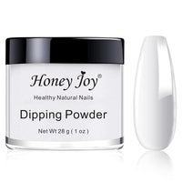 Honey Joy 28g/Box Fine Dipping Powder French Manicure Foundation Colors Pink and White Dip Powder Nails,No UV Led Cure,1oz per box,Clear…
