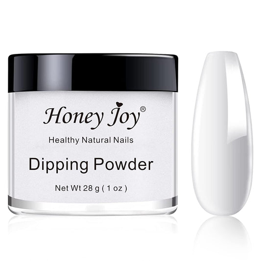 Honey Joy 28g/Box Fine Dipping Powder French Manicure Foundation Colors Pink and White Dip Powder Nails,No UV Led Cure,1oz per box,Clear…