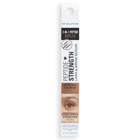 Makeup Revolution, Peptide Strength Lash & Brow Serum, 2-in-1 Serum for Longer & Fuller Looking Lashes & Brows, Vegan & Cruelty Free, 3ml