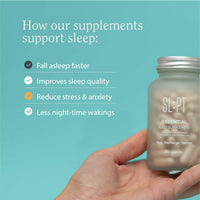 SL:PT | Essential | Sleep Supplement | Strong Natural Sleep Aid for Adults | Natural Melatonin | Magnesium | L-Theanine | Tryptophan | Stress & Anxiety Relief (Essential) (Essential.)