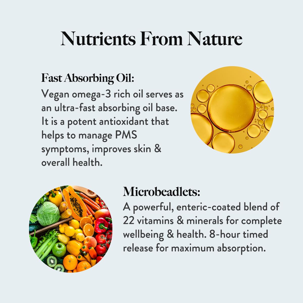 Wellbeing Nutrition Slow | Multivitamin for Her | 100% RDA of 22 Essential Vitamins & Minerals | Astaxanthin & Cranberry in Vegan Omega Oil | Energy, Immunity, Skin & Hair, PMS Support (60 Capsules)