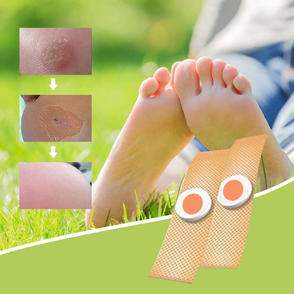 Cherioll Wart Remover, Wart Remover Pads, 50pcsWart Treatment, Wart Remover for Hands, Feet, Feet Callus Remove, Verruca and Wart, Relief Pain Removal Warts Plaster, Soften Skin Cutting Sticker Toe Protector
