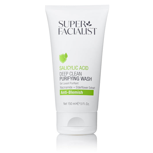 Super Facialist - Salicylic Acid Anti Blemish Purifying Cleansing Wash with Niacinamide (Vitamin B3), Face Cleanser & Face Wash for Clean and Clear Skin & Treat Acne, 150ml