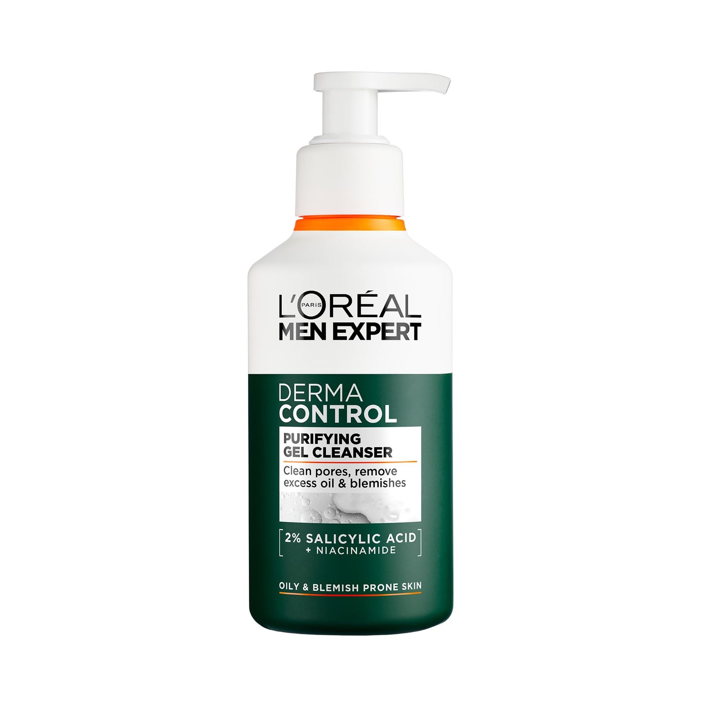L’Oréal Paris men expert L'Oréal Men Expert Face Wash, Derma Control Purifying Cleanser Gel 260ml