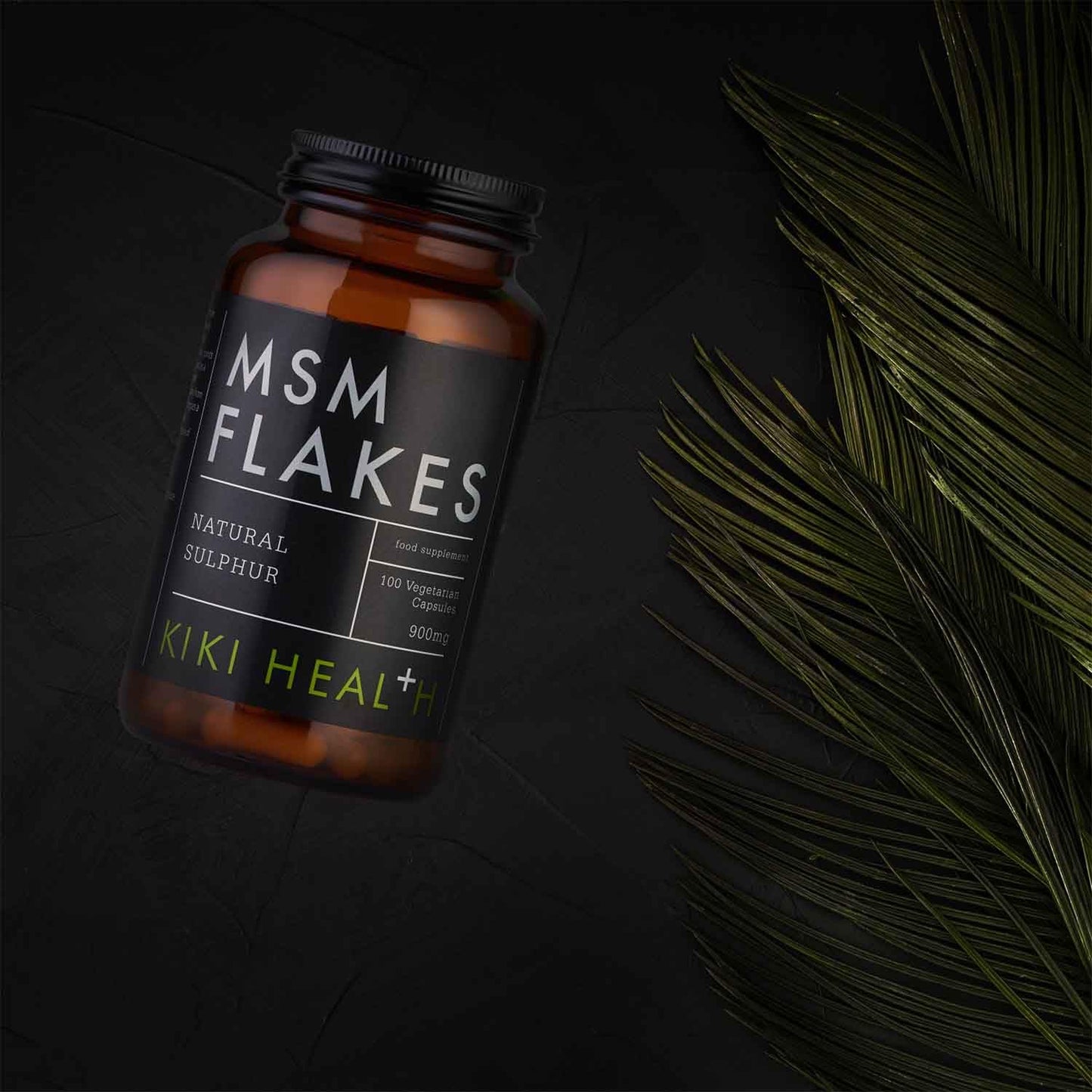 KIKI HEALTH KIKI Health Natural MSM Flakes Minerals Capsules - Pure Natural Sulphur for Joints, Skin, Hair & Nails - Gluten-Free & Allergen-Free MSM Supplements - No Additives Easy Formulation - 100 Count