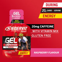 Enervit Sport Energy Gel (Raspberry with Caffeine, 3 x 25ml)